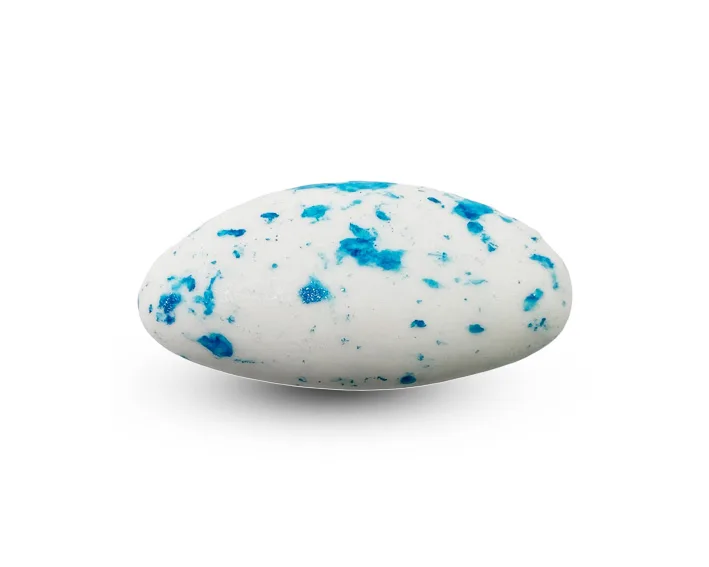Blauw/zilver | Suikerbonen marmer 55 % | Papa Chocolat