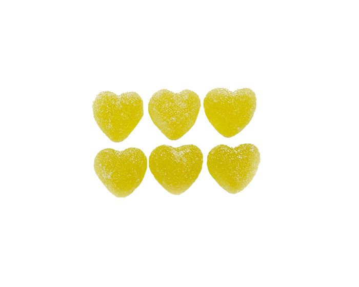 Pectine hartjes - Geel