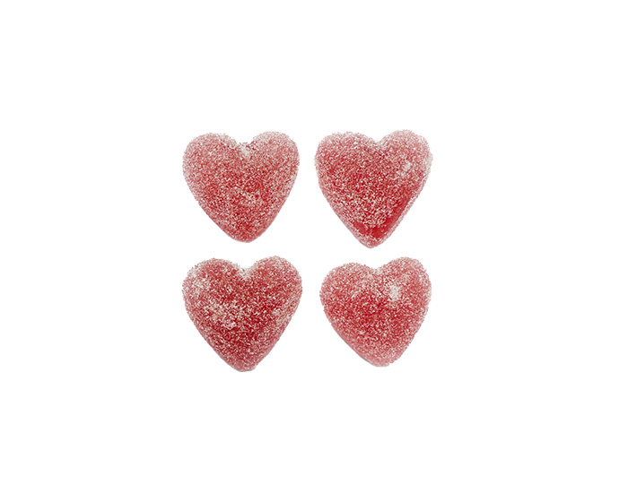 Pectine hartjes - Rood
