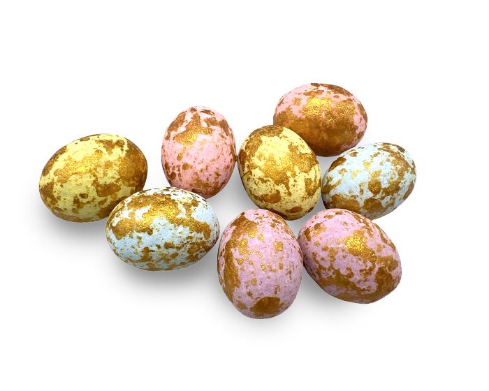 Pastel gold marble | Chocolate eggs | Papa Chocolat